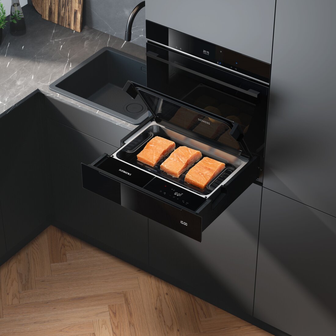 Rozmrazovanie pri teplote v rozmedzí 30 °C až 60 °C